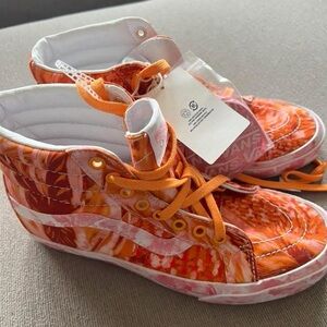Vans Vibrant Orange Patterned High-Tops